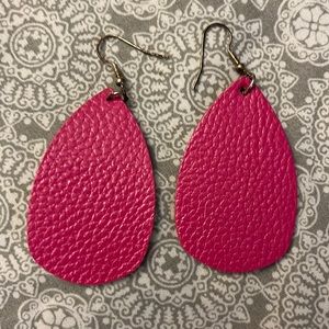 Faux Leather Earrings